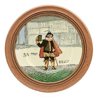 ROYAL DOULTON SERIES WARE PLATE, SIR TOBY BELCH