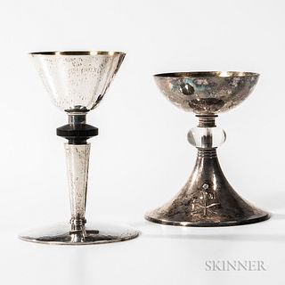 Two Ecclesiastic Silver Chalices
