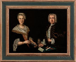German School, 18th Century  Portrait of Philipp Ludwig Finckh and Sophie Magdalene Godelmann