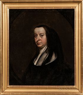 British School, 17th Century Style  Portrait of a Woman, Said to be Elizabeth Cromwell (née Bourchier)