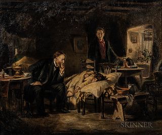 Joseph Malachy Kavanagh (Irish, 1856-1918)  Interior Scene