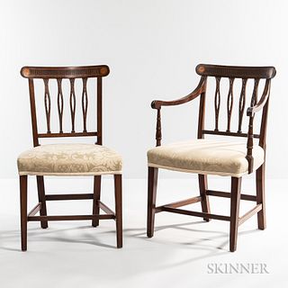 Set of Ten Mahogany Dining Chairs