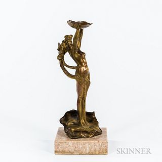 Art Nouveau Bronze Nymph