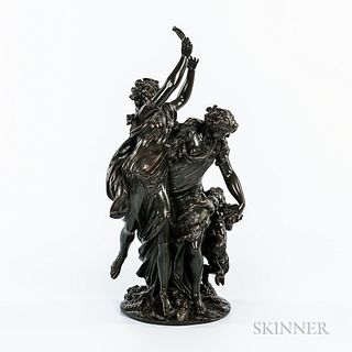 After Claude Michel Clodion (French, 1738-1814)  Bronze Depiction of Bacchanalia