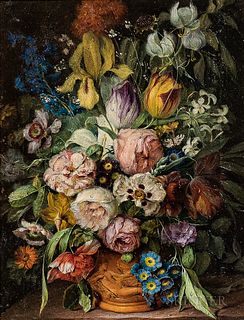 Attributed to Joseph Fleck (Austrian/American, 1892-1977)  Ornate Floral Still Life