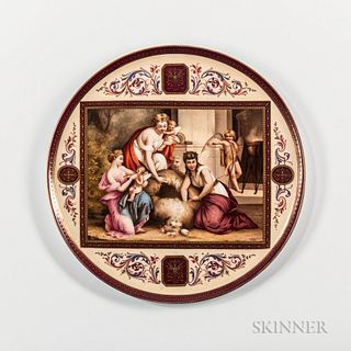 Vienna Porcelain Hand-painted Tray