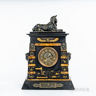 Egyptian Revival Mantel Clock