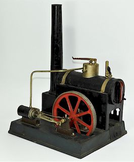 Early Antique Industrial Steam Powered Engine