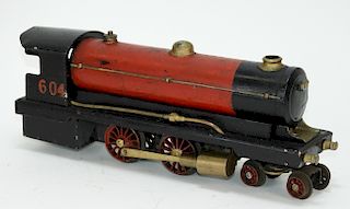 Antique Red and Black 604 Model Train Car
