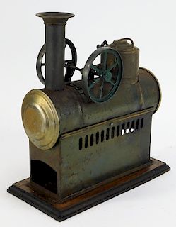 Antique German Horizontal Steam Engine