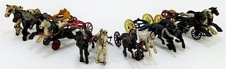6PC Antique Cast Iron Horse Cart Attachments