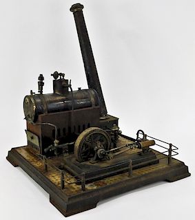 German Ernst Plank Horizontal Steam Engine
