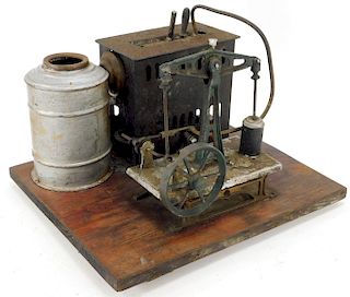 Antique German Walking Beam Steam Engine