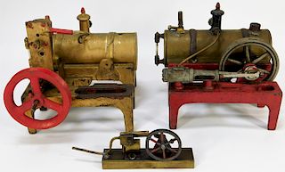 3PC Antique Weeden Steam Engines and Fly Wheel