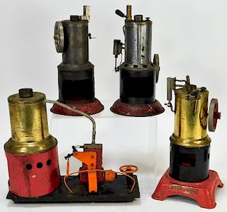 4PC Weeden and Fleischmann Model Steam Engines
