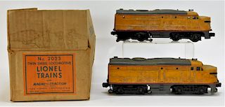 Lionel No. 2023 Union Pacific Train Cars with Box