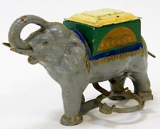 Antique Cast Iron Elephant Cigarette Dispenser