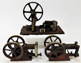 3 Antique American Assorted Steam Engine Pumps