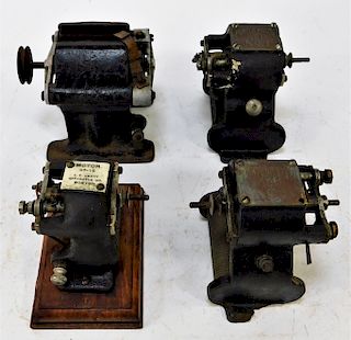 4 Antique American Miniature Electric Motors