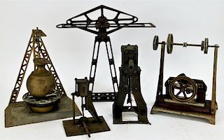 5PC Assorted American Steam Engine and Motor Parts