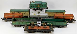 9 Standard Lionel Train Cars Locomotive #10 Plus