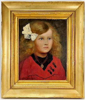 Josef Prochazka Young Child Portrait Painting