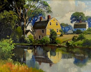Charles Gordon Harris Nantucket Landscape Painting