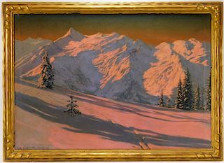 Friedrich Albin Koko-Micoletzky Winter Painting
