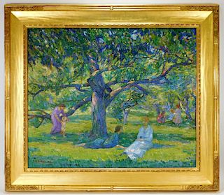 Samuel A. Weiss Summer Day Impressionist Painting