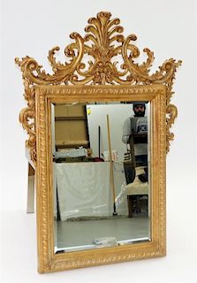 French Styled Gilt Carved Wood High Style Mirror