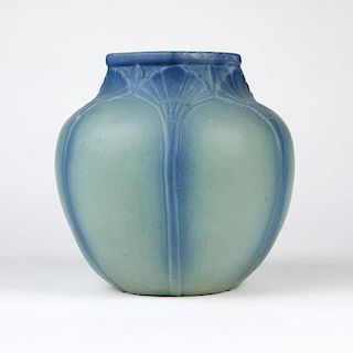 A large Van Briggle art pottery vase