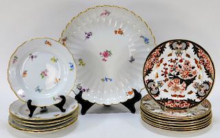 15 Meissen Royal Crown Derby Imari Porcelain Group