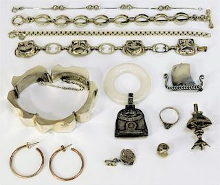 11PC Sterling Silver Jewelry Grouping