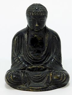 Chinese Qing Dynasty Miniature Bronze Buddha