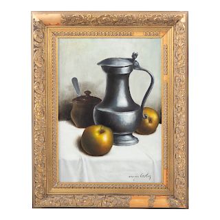 Georges Coulon. Still Life With Pewter Pitcher