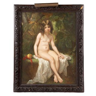 French School, Late 19th c. Eve Ashamed