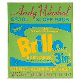 Andy Warhol. 1970 Brillo Exhibition Poster