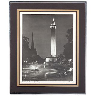 A. Aubrey Bodine. "Washington Monument, Baltimore"