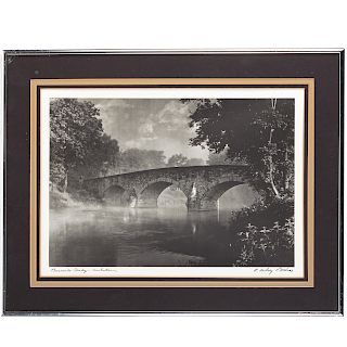 A. Aubrey Bodine. "Burnside Bridge-Antietam"