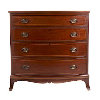Biggs Federal Style Mahogany Bow Front Chest