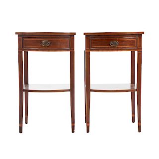 Pair Of Federal Style Mahogany Night Stands