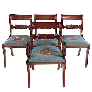 Set Of Four Biggs Classical Style Chairs