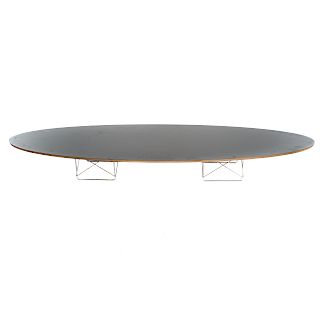 Eames Black Laminated Wood Surfboard Table