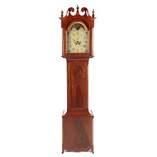 Pennsylvania Federal Walnut Tall Case Clock