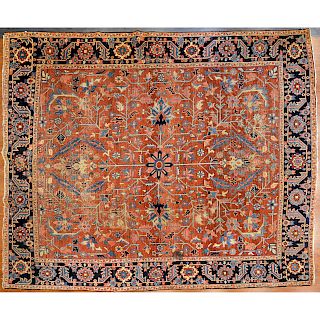 Antique Heriz Carpet, Persia, 10. x 12.6