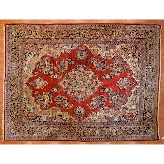 Semi-Antique Sarouk Carpet, Persia, 9.2 x 11.11