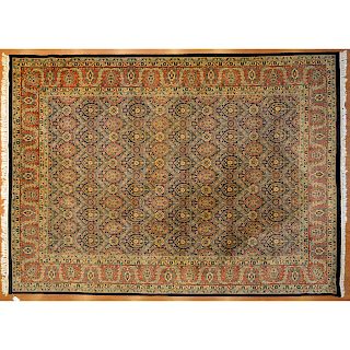 Indo Tabriz Carpet, India, 10 x 13.10