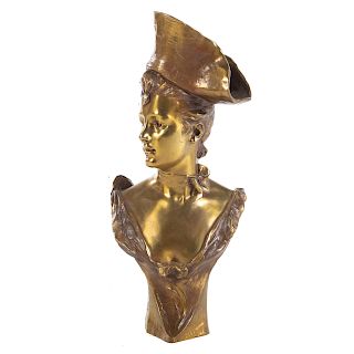 Georges Van Der Straeten, Female Bronze Bust