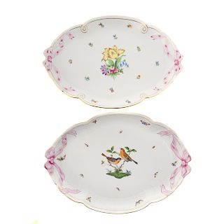 Two Herend Porcelain Platters