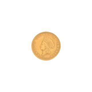 1855 US Gold One Dollar Coin